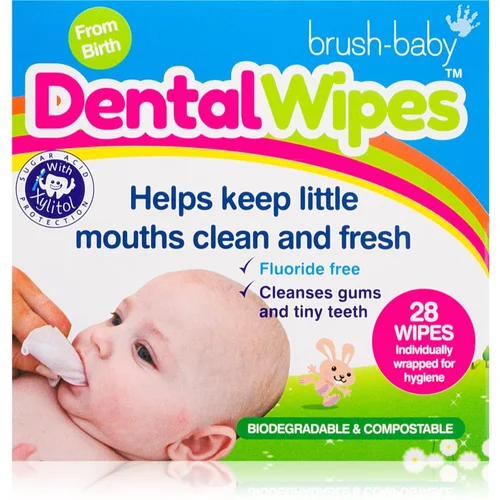 Brush Baby DentalWipes salvete za zube za djecu 6 kom