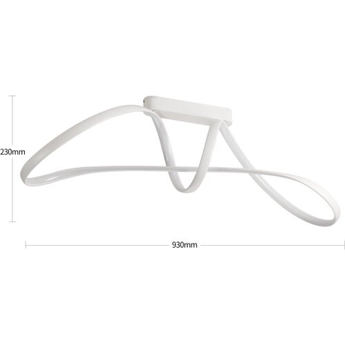 Brilagi led prigu&amp;scaron;iva prislonjen plafonski luster twister LED/60W/230V 3000-6000K bela + daljinski upravljač Slike