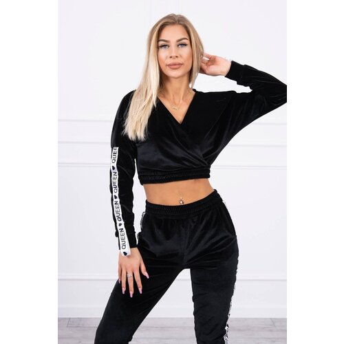 Kesi Velour set with black Queen inscription Cene