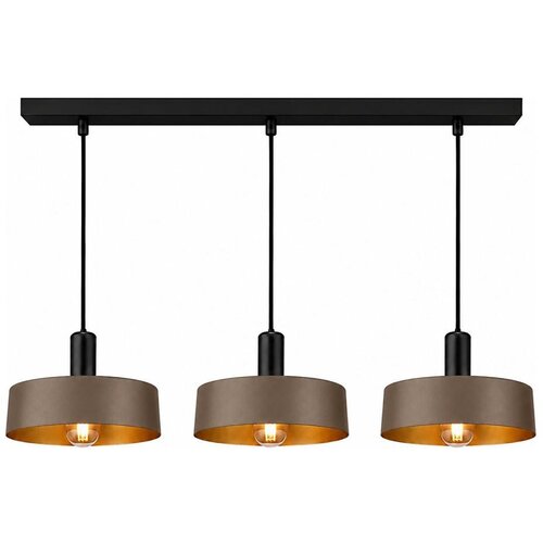  Luster na sajli HAKI 3xE27/60W/230V smeđa/crna Cene