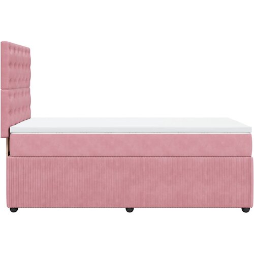 Box spring krevet s madracem ružičasti 90x200 cm bar&amp;scaron;unasti Slike