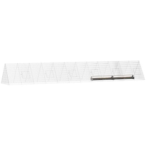  Kavez za piliće Srebrno 650 x 100 x 85 cm Cinkani čelik Slike