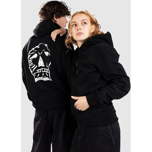 Poetic Collective Big Skull Pulover s kapuco black Slike