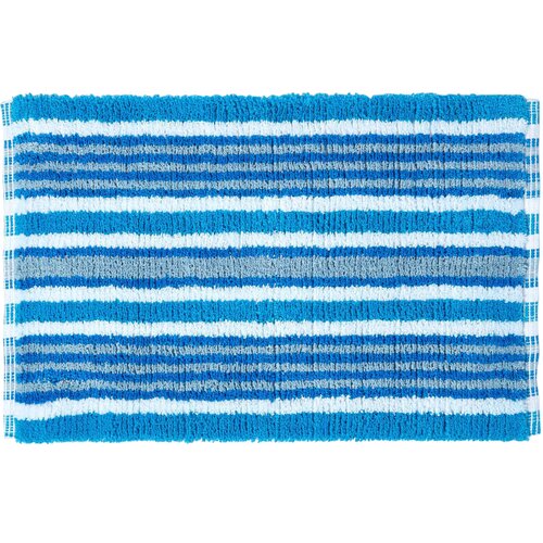 HOMESCAPES kopalni&scaron;ka preproga rayures pur coton peign&eacute; 40 x 60 cm ble, (5000161257) Cene