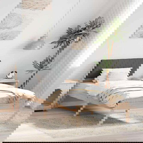  Okvir kreveta smeđe i tamnosivo 75 x 190 cm Masivna borovina Cijene