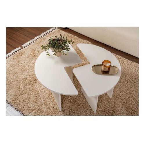 Hanah home sto za dnevnu sobu moira wood white Slike
