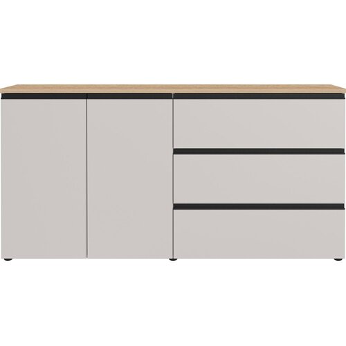 Germania Sivo-bež/v svetli naravni barvi komoda 180x91x41 cm Cormano &amp;ndash; Slike