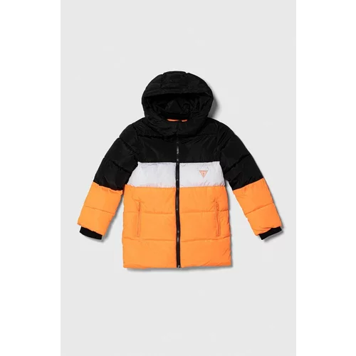 Guess Otroška jakna oranžna barva