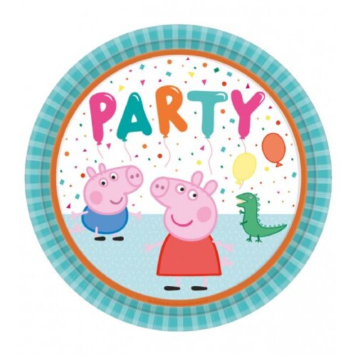 Amscan Tanjiri 8/1 23cm Peppa Pig papirni 9906329-66 Slike