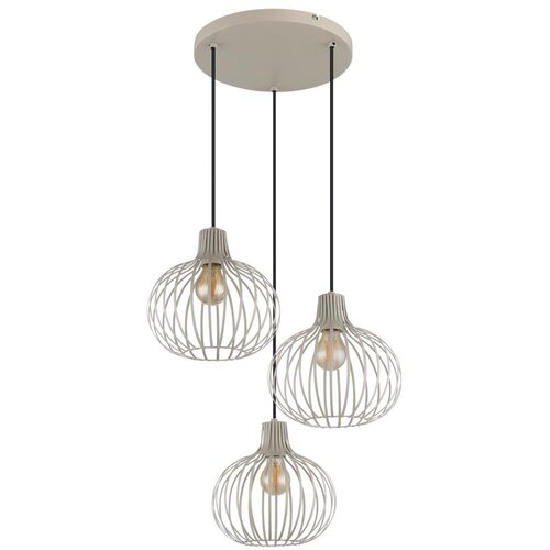 Globo 33379319 - Luster na sajli MATEO 3xE27/40W/230V bež Slike