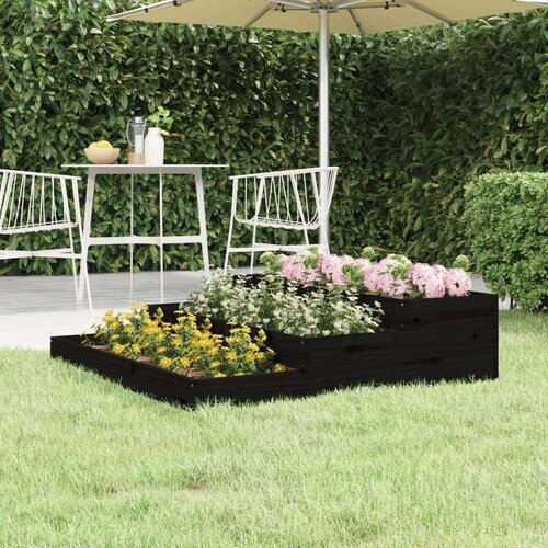  Sadilica crna 107x107x27 cm od masivne borovine Slike