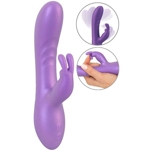 Sweet Smile Rabbit vibrator Smile Flexible vibrator - Metalic (R5403391) Cene