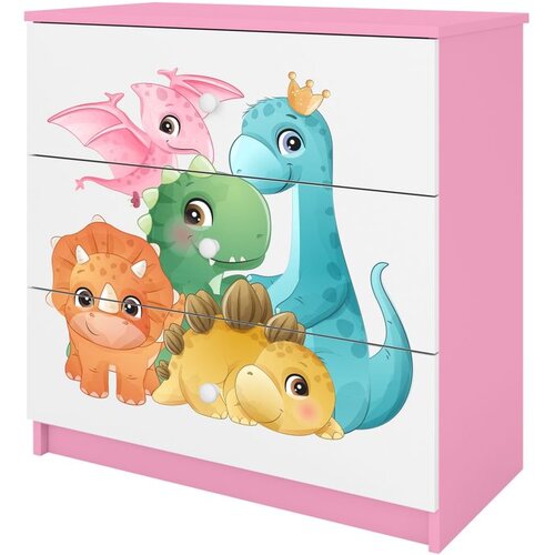  Dječja komoda - DINOSAURI - bijela Cijene