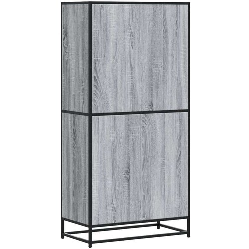 VidaXL Visoka ploča siva Sonoma 68x35x139 cm Konstruirano drvo Slike