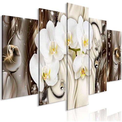  Slika - Orchid Waterfall (5 Parts) Wide Brown 225x100 Slike