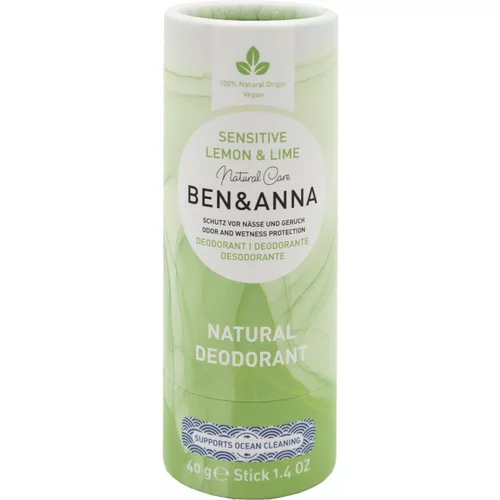 BEN & ANNA Sensitive Lemon & Lime čvrsti dezodorans 40 g