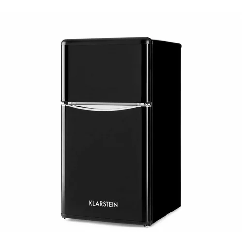 Klarstein monroe black, hladilnik z zamrzovalnikom, 61/24 l, f, retrolook črna