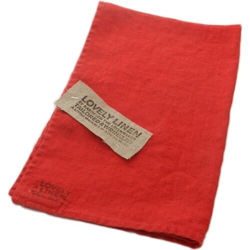 Lovely Linen kuhinjska krpa - Real Red Cene