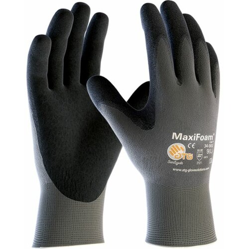 ATG rukavica Maxifoam sivo-crne veličina 10 ATG Cene