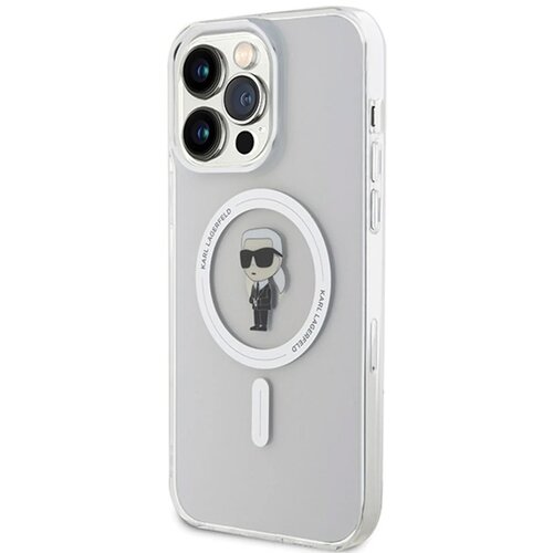 Karl Lagerfeld maska za telefon hc magsafe iml ikonik za iphone 15 pro transparent Cene