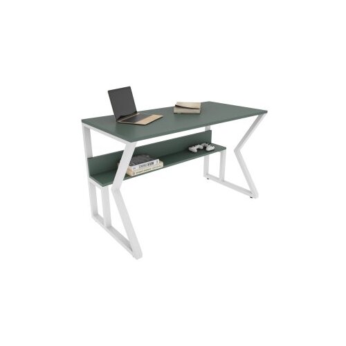 Hanah home Radni sto, 120x72,8x60​ cm, Zeleno-bijeli Slike