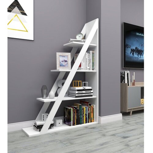 Hanah home Arven White Polica za knjige 100x150x29.5cm, Bijela Cene
