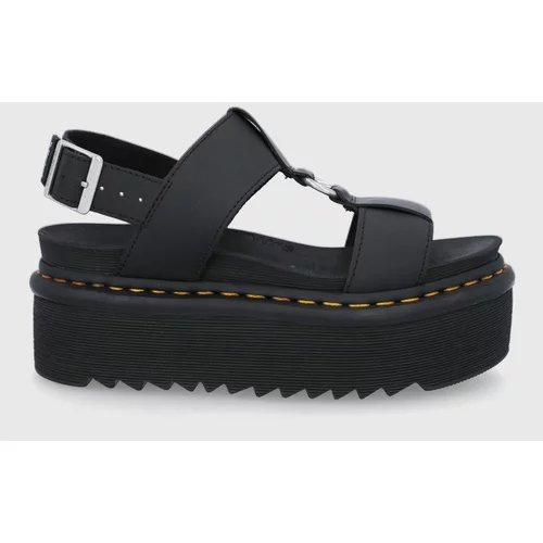 Dr. Martens Kožne sandale Francis za žene, boja: crna, DM26525001.Francis-Black