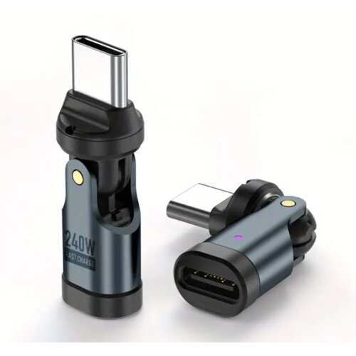 Remax Rotirajuci USB-C/C adapter, 240W,480Gb,540&amp;deg; Slike