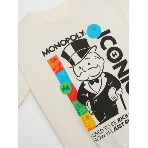 Sinsay Pamučna majica s printom Monopoly Slike
