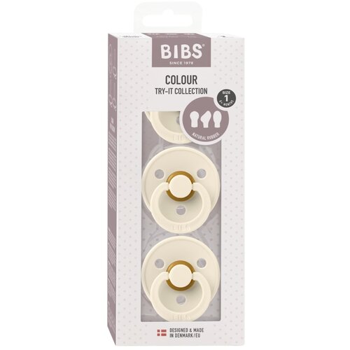 Bibs Try-It Size 1: 0+ months set za otroke od rojstva Ivory 3 kos Cene
