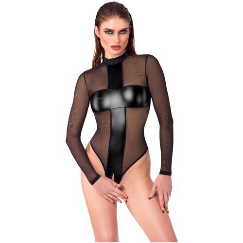 Noir prozirni body s križem (crni) Slike
