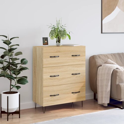 vidaXL Komoda boja hrasta sonome 69 5x34x90 cm od konstruiranog drva Cijene