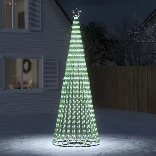 vidaXL Svjetleći stožac za božićno drvce 688 LED hladni bijeli 300 cm