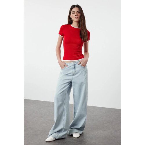 TRENDYOLMILLA Ženska majica TWOSS24TS00063, Crvena Cene