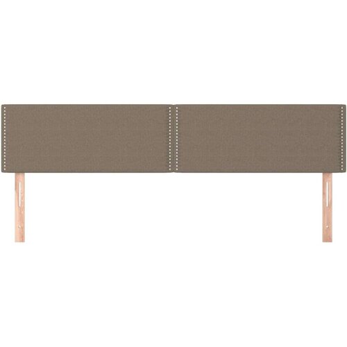  Uzglavlja 2 kom smeđesiva 90x5x78/88 cm od tkanine Slike