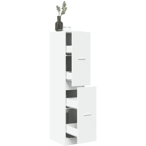 VidaXL Lekarni&amp;scaron;ka omara bela 30x41x144,5 cm iverna plo&amp;scaron;ča Slike