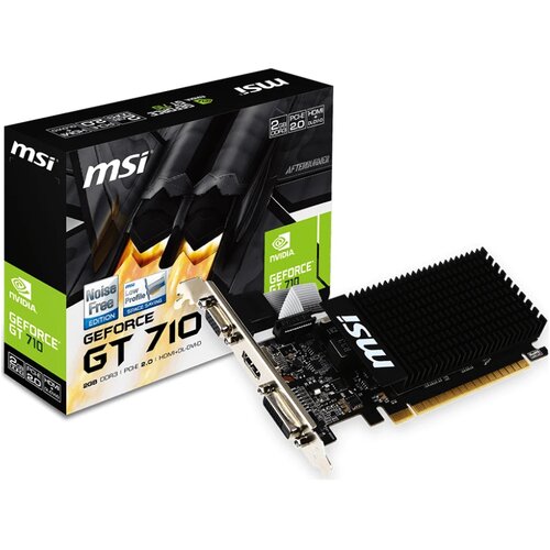 MSI Video Card NVidia GeForce GT 710 2048MB DDR3 64-bit 12.8 GB/s 1600 Mbps Effective Cijene