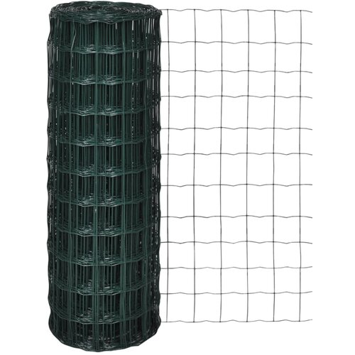 vidaXL Evro ograja iz jekla 10 x 1,0 m zelena, (20707447) Cene