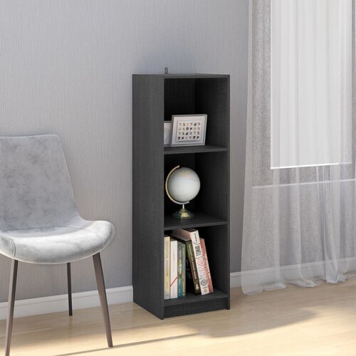 Furnova Knjižna omara za razdelitev prostora siva 36x33x110 cm borovina, (21933176) Slike