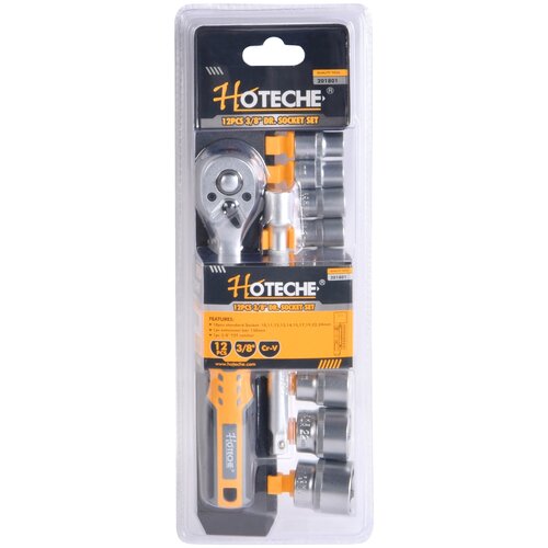 Microcer Ključevi Nasadni 10-24 mm sa račnom 3/8" 12kom Hoteche Cene
