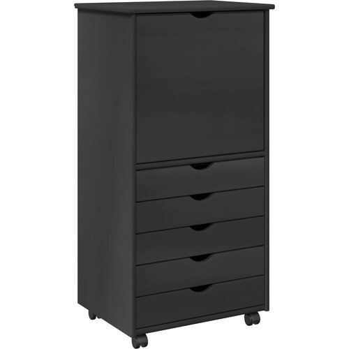  Mobilni ormar Siva 53 x 39 x 103 cm Čvrsto borovo drvo Slike