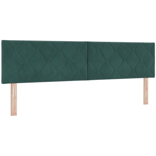 VidaXL Naslon za glavu Dijamantni blokovi dizajn Tamno zelena 180 cm Bar&amp;scaron;un Slike