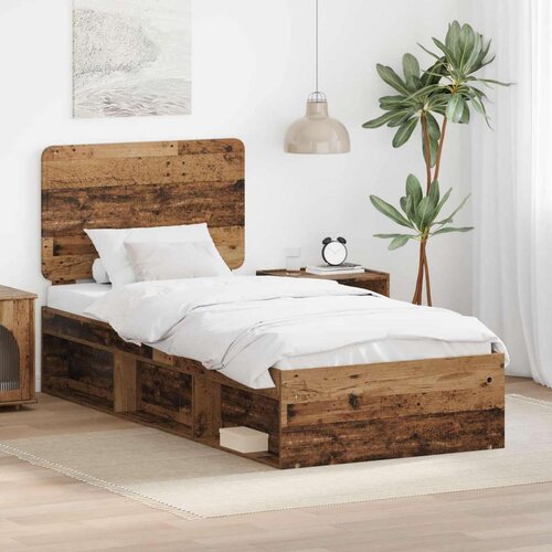  Okvir za krevet Staro drvo 90 x 190 cm Čvrsto borovo drvo Cene