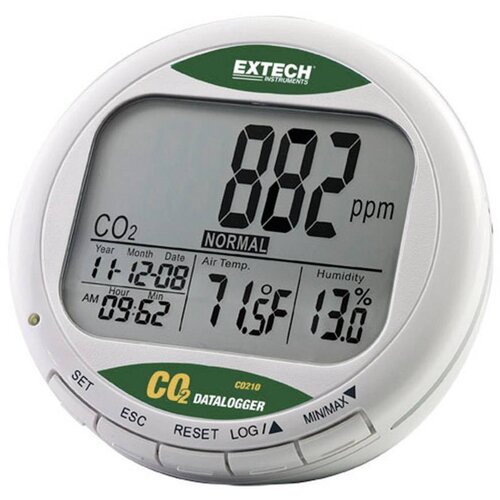 Extech Mjerač kakovosti zraka sa pohranom podataka CO210, prikaz CO2, temperatur Cijene