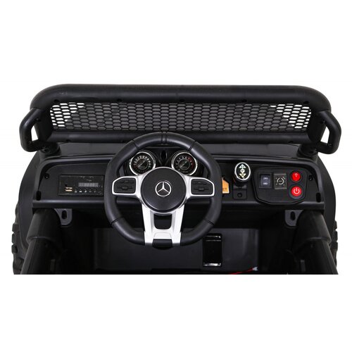  Licencirani auto na akumultor Mercedes BENZ UNIMOG S- crni Slike