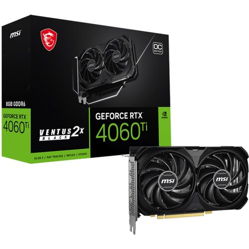 MSI RTX 4060 Ti 8G VENTUS 2X BLACK E1 OC Cene