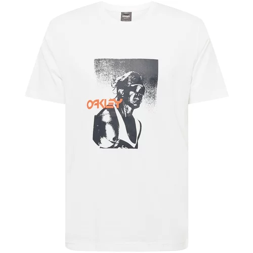 Oakley Funkcionalna majica 'SCOTT TINLEY' grafit / oranžna / bela