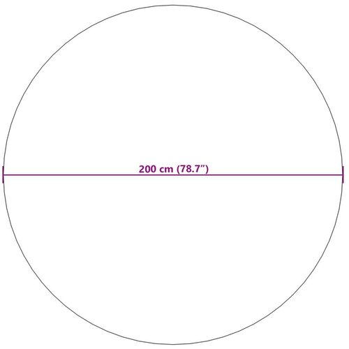  Tepisi za područja Kružni Bež &amp;Oslash; 200 CM Slike