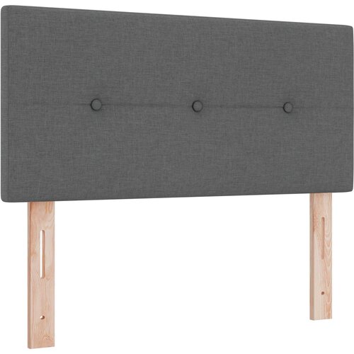  Boxspring krevet s madracem Tamnosiva 120 x 190 cm Tkanina Slike