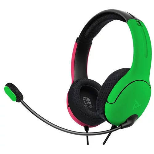 Pdp Nintendo Switch Wired Headset Lvl40 Pink / Green
